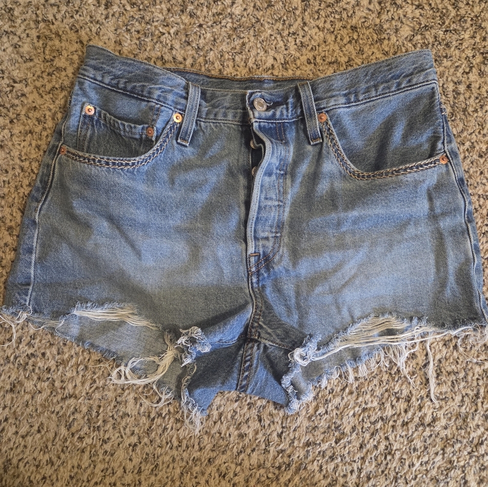 Levi's High Rise 501 Jean Shorts, Size 30